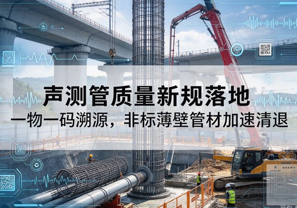 白碱滩声测管质量新规落地，一物一码溯源，非标薄壁管材加速清退